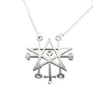 XLTEAM Collar Casual Colgante Astaroth Sceal Collar de Sigilo Mujer/Hombre Satán Statement Collar Llave Menor Oculto Rey Goetia Pin Joyería N7176 Joyería de Fiesta Regalo de cumpleaños