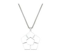 XLTEAM Collar Casual Colgante Blue Lock Collar Mujer Mangas Collares de Signo de Fútbol Mujer Moda Creativa Parejas Cadena Color Plata Cosplay Collier Party Joyería Regalo de cumpleaños