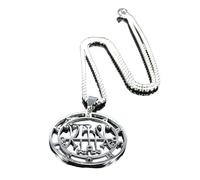 XLTEAM Collar Casual Colgante Sceal Sigil De Marchosias Collar Mujer/Hombre Color Plateado Satán Cadena Collares Llave Demoníaca Joyería Joyas N7151S03 Fiesta Joyería Regalo de cumpleaños