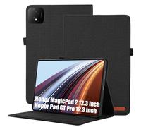 XLTTONG Funda protectora para Honor MagicPad 2 de 12.3 pulgadas, TPU con soporte para tarjetas, funda protectora para tablet Honor Pad GT Pro de 12.3 pulgadas (negro)