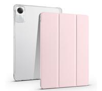 XLTTONG Funda Redmi Pad SE 2023 11 Pulgadas Cubierta Ligera e Inteligente con Soporte bolígrafo y Soporte Tri-Fold Auto Activación/Desactivación Trasera Transparente (Rosa Claro)