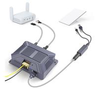 XLTTYWL Starlink Mini Kit Adaptador 12 V 150 W 3 en 1 GigE Pasivo y Protección ESD Salida USB y Tipo C Convertidor DC Step UP 9-36 V/200 W