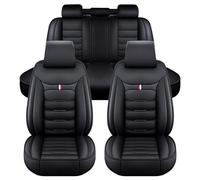 XLUMIO Juego de Fundas para Asientos de Coche para Hyundai i20 i 20 I20 N, Protector de Asiento de Cuero PU de 5 Plazas, Cómoda Funda de Asiento Impermeable, C Black