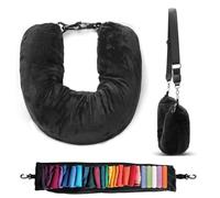 xlwen Almohada de Cuello Rellena con Ropa, Almohada Cervical rellenable,Almohada de Viaje Rellenable,Almohada Tubular Viaje,Cojín de Viaje Acolchado,para Viajar En Automóvil O Avión,sin Relleno