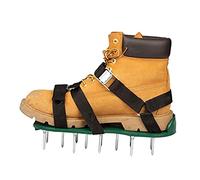 XLWLLNJ 1 Par de Zapatos Aireadores de Césped para Jardín, Sandalias para Caminar Y Jardinería, Aireador de Césped Manual con Correas Ajustables.