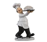 XLWLLNJ Adornos Decorativos de Resina, Decoración de Cocina, Estatua de Cocinero, Figuritas de Francés, Tallarines, Unico