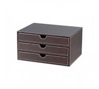 XLWLLNJ Archivador de Gabinete de Archivos Organizador de Escritorio Cajonera Módulo de Archivo Compacto para y Papeles Adecuado, Marrón Café, Archivador De Tres Cajones Horizontal Con Textura Plana