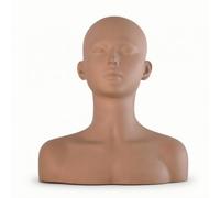 XLWLLNJ Cabeza de Entrenamiento de Masaje Busto Maniquí Modelo de Cosmetología Cabeza de Demostración Cabeza de Práctica Superficie Realista para Técnicas de , P22-Pvc Massage Head