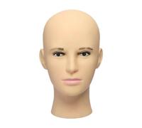 XLWLLNJ Cabeza de Maniquí Calva, Cabeza de Maniquí Ligera, Vitrina para Sombreros, Cascos Y Gafas para La Fabricación Y Estilismo de Pelucas, Soporte para Pel
