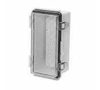 XLWLLNJ Caja Estanca Impermeable Caja de Empalmes Gabinete Eléctrico Armario de Control con Sellado IP66 IP68 y Tapa Abatible, Transparente, 210x110x90mm