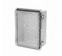 XLWLLNJ Caja Estanca Impermeable Caja de Empalmes Gabinete Eléctrico Armario de Control con Sellado IP66 IP68 y Tapa Abatible, Transparente, 210x160x130mm