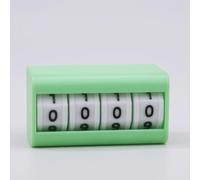 XLWLLNJ Digital de Escritorio Manual Mecánico de Mesa con Ventana de Visualización Frontal Operación a Mano sin Electricidad Adecuado para Juegos de Mesa, Blanco, 4 Dígitos