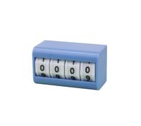 XLWLLNJ Digital de Escritorio Manual Mecánico de Mesa con Ventana de Visualización Frontal Operación a Mano sin Electricidad Adecuado para Juegos de Mesa, Azul, 4 Dígitos