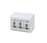 XLWLLNJ Digital de Escritorio Manual Mecánico de Mesa con Ventana de Visualización Frontal Operación a Mano sin Electricidad Adecuado para Juegos de Mesa, Blanco, 3 Dígitos