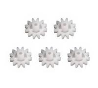 XLWLLNJ Engranaje Infantil DIY Rueda Dentada Componente Mecánico Piñón Engranaje Recto de PVDF con Eje de 2 Mm Transmisión Eficiente y Suave Adecuado para, 12T, Regular