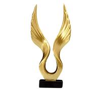 XLWLLNJ Estatua de águila Europea/ángel con de águila, Escultura de Resina, Figura Coleccionable, Adorno de Arte Feng Shui para Decoración de Mesa U,