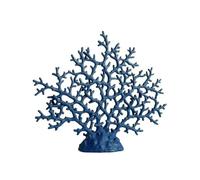 XLWLLNJ Expositor de Coral de Resina Escultura Decorativa Adorno de Mesa Figura Marino Diseño con Presencia Llamativa Adecuado para Acuario Sala Estantería Consola, 扁珊瑚深蓝