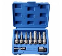 XLWLLNJ Extractor de Tornillos Eléctrico Set Tornillos Extractor Pernos Atascados con Adaptadores de Varios Tamaños y Estuche, Extractor De Tornillos Rotos De 9 Piezas Con Caja Azul