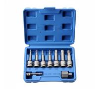 XLWLLNJ Extractor de Tornillos Eléctrico Set Tornillos Extractor Pernos Atascados con Adaptadores de Varios Tamaños y Estuche, Extractor De Tornillos Hexagonales De 9 Piezas Con Caja Azul