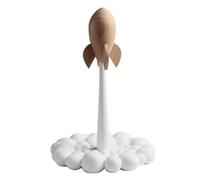 XLWLLNJ Figura Cohete con Esponjosa Minimalista Estatuillas Resina Figura Orbitante Figuras Decorativas para Niños, Estilo A