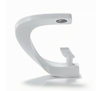 XLWLLNJ Grifo de Baño Mezclador Lavabo Monomando Monoforo Cascada Cuerpo de Aireadora Flujo Suave Control Preciso Apto para Tocador Contemporáneo Encimera Hogar, Blanco
