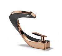 XLWLLNJ Grifo de Baño Mezclador Lavabo Monomando Monoforo Cascada Cuerpo de Aireadora Flujo Suave Control Preciso Apto para Tocador Contemporáneo Encimera Hogar, Negro Y Oro Rosa