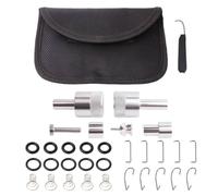 XLWLLNJ Kit de Reparación de de Combustible con Set de Adaptadores O-rings Clips Metálicos y Gancho Fabricado en Aleación y Caucho con Bolsa Compacta Adecuado