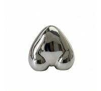 XLWLLNJ Maniquí de Exhibición Femenino Torso Cadera Busto Soporte Escaparate Superficie Reflectante Pulida en Polietileno Diseño Minimalista sin Cabeza Ni , Blanco , Corazón Femenino De Medio Cuerpo
