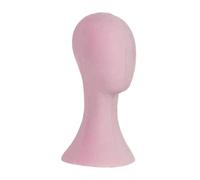 XLWLLNJ Mannequin Head Modelo de Cabeza para Peluca Soporte de Exhibición para Sombrero Accesorio para Almacenamiento de Tocados Base Estable para Collares, Rosa