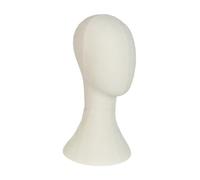 XLWLLNJ Mannequin Head Modelo de Cabeza para Peluca Soporte de Exhibición para Sombrero Accesorio para Almacenamiento de Tocados Base Estable para Collares, Blanco