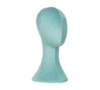 XLWLLNJ Mannequin Head Modelo de Cabeza para Peluca Soporte de Exhibición para Sombrero Accesorio para Almacenamiento de Tocados Base Estable para Collares, Verde Claro