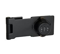 XLWLLNJ Mecánica con Contraseña, Mecánica de Combinación para Puerta, de Pestillo Deslizante, Cerraduras Sin Llave para Puerta D, Dos agujeros negro