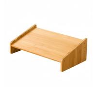 XLWLLNJ Reposapiés Infantil con Diseño Ergonómico Bambú Resistente Base Amplia y Superficie Pulida Adecuado para Apoyar las Piernas en el Hogar Estudio U Oficina, Natural, Bajo 42CM