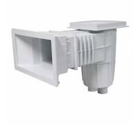 XLWLLNJ Skimmer de Piscina Profesional Automático Desnatador Colector de Residuos Cesta Extraíble Robusto Captura Hojas Aceites y Espuma Apto para Instalación, Aq-0060v Piscina Vinilo