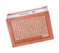 XLWLLNJ Tarjetero de Madera Vintage con Pantalla Digital para Objetivos de Ahorro, 5000 Libras