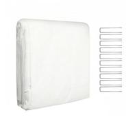 XLWLLNJ Tela Anticongelante para Plantas Manta Protectora Cubierta Térmica Funda Jardín Tela Transpirable Fibra Sintética Reutilizable Corte Libre con Estacas, 30g/M2 2x5m