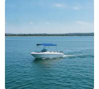 XLWLLNJ Toldo Marino Bimini para Barco Canopy Cubierta Techo Náutico Parasol Embarcación Sombrilla Lancha Cobertura Estable y Abatible para Climas Cambiantes, Toldo Bimini De Cuatro Travesaños - 01