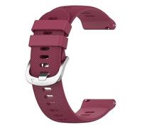 XLXKGPGKMK Compatible con correas de reloj silicona suave Adecuado for relojes inteligentes tradicionales tanto for hombres como for mujeres(Deep Red,22mm)