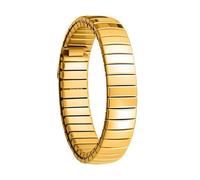 XLXKGPGKMK Correa ajustable de acero inoxidable con metal elástico adecuada for interfaz reloj 8 mm(Gold)