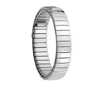 XLXKGPGKMK Correa ajustable de acero inoxidable con metal elástico adecuada for interfaz reloj 8 mm(Silver)
