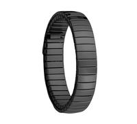 XLXKGPGKMK Correa ajustable de acero inoxidable con metal elástico adecuada for interfaz reloj 8 mm(Black)