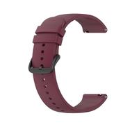 XLXKGPGKMK Correa ajustable de silicona suave for hombres y mujeres, con goma intercambiable for liberación rápida(Deep Red (Black Button),20mm)
