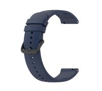 XLXKGPGKMK Correa ajustable de silicona suave for hombres y mujeres, con goma intercambiable for liberación rápida(Deep Blue (Black Button),20mm)