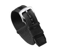 XLXKGPGKMK Correa de Nailon Lona for Hombre y Mujer, Transpirable, Ajustable, 20 mm, 22(Black,22mm)