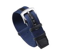 XLXKGPGKMK Correa de Nailon Lona for Hombre y Mujer, Transpirable, Ajustable, 20 mm, 22(Blue,20mm)