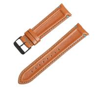 XLXKGPGKMK Correa de reloj cuero liberación rápida adecuada tanto for hombres como for mujeres 20 mm 22(Brown (blue line),22mm)