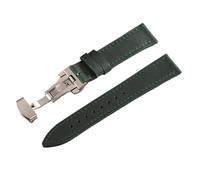 XLXKGPGKMK Correa de reloj liberación rápida cuero clásico for hombres y mujeres 18 mm 19 20 21 22 24(Green,20mm)