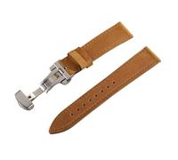 XLXKGPGKMK Correa de reloj liberación rápida cuero clásico for hombres y mujeres 18 mm 19 20 21 22 24(Light Brown,18mm)