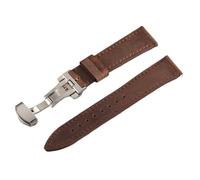 XLXKGPGKMK Correa de reloj liberación rápida cuero clásico for hombres y mujeres 18 mm 19 20 21 22 24(Dark Brown,24mm)