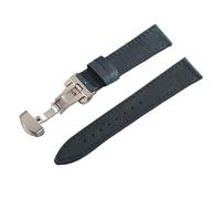 XLXKGPGKMK Correa de reloj liberación rápida cuero clásico for hombres y mujeres 18 mm 19 20 21 22 24(Dark Blue,24mm)